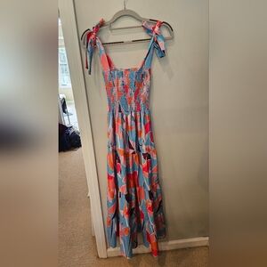 Colorful Sleeveless Maxi Dress